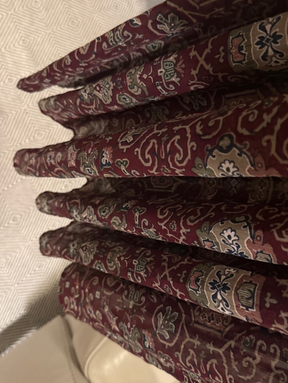 Abercrombie & Fitch Maroon Paisley Maxi Dress - Picture 6 of 8